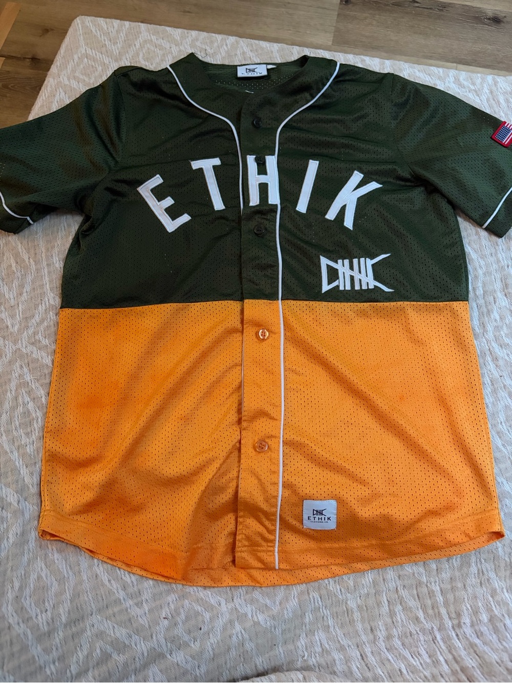 ETHIK 90 Mesh Baseball Jersey S/M